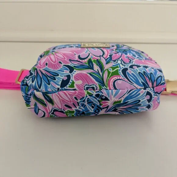 NWOT! Lilly Pulitzer GWP Belt Bag In Gecko Green Tiger Sunrise - Picture 3 of 16